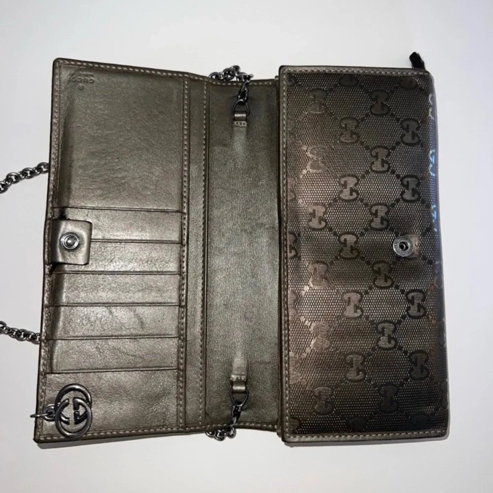 Authentic Gucci Imprime Wallet on Chain - Picture 10 of 12